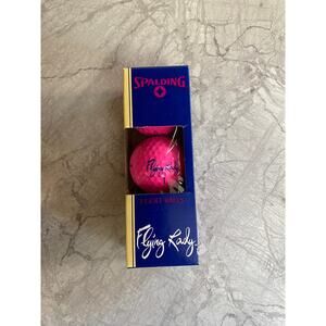 Box of 3 Flying Ladies Pink Spalding Golf Balls - New in Box